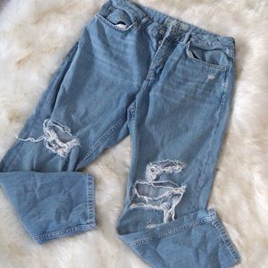 Top shop: Moto Hayden Ripped Straight Leg Jeans